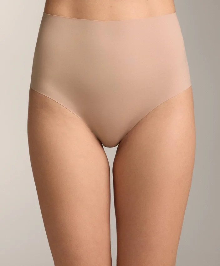 2 Cuecas clássicas de cintura alta com suporte médio, invisíveis, em mistura de poliamida 2 Cuecas clássicas de cintura alta com suporte médio, invisíveis, em mistura de poliamida