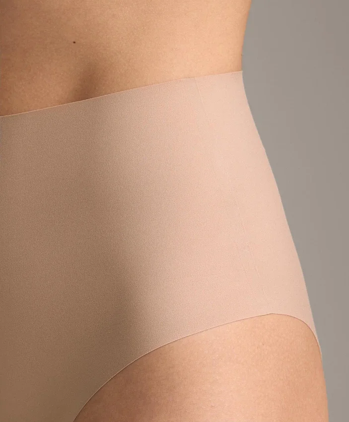 2 Cuecas clássicas de cintura alta com suporte médio, invisíveis, em mistura de poliamida 2 Cuecas clássicas de cintura alta com suporte médio, invisíveis, em mistura de poliamida