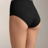 2 Cuecas clássicas de cintura alta com suporte médio, invisíveis, em mistura de poliamida 2 Cuecas clássicas de cintura alta com suporte médio, invisíveis, em mistura de poliamida