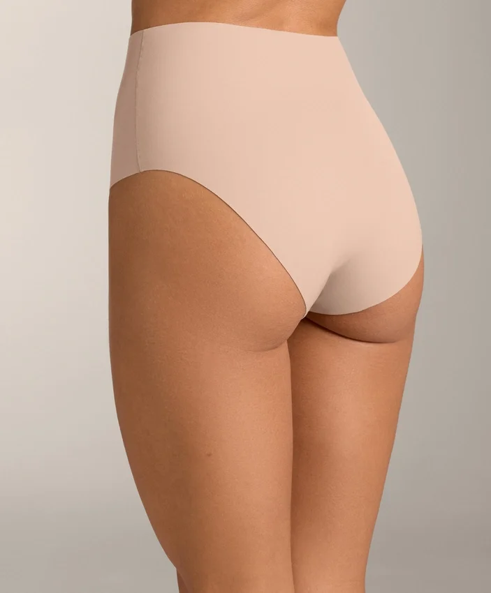 2 Cuecas clássicas de cintura média invisíveis em mistura de poliamida 2 Cuecas clássicas de cintura média invisíveis em mistura de poliamida