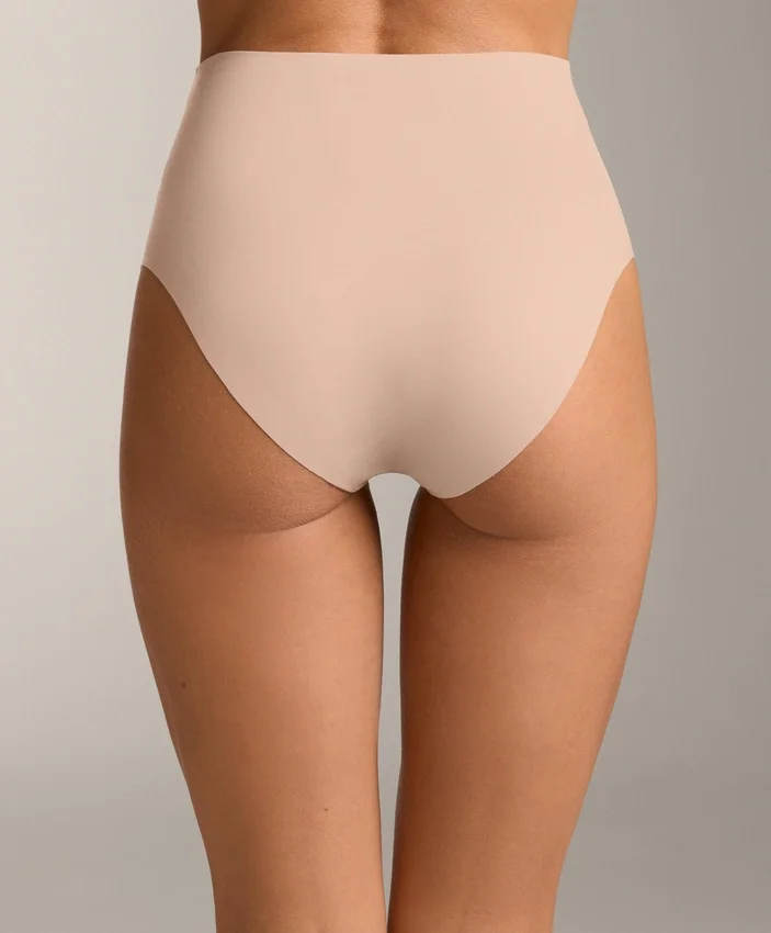 2 Cuecas clássicas de cintura média invisíveis em mistura de poliamida 2 Cuecas clássicas de cintura média invisíveis em mistura de poliamida