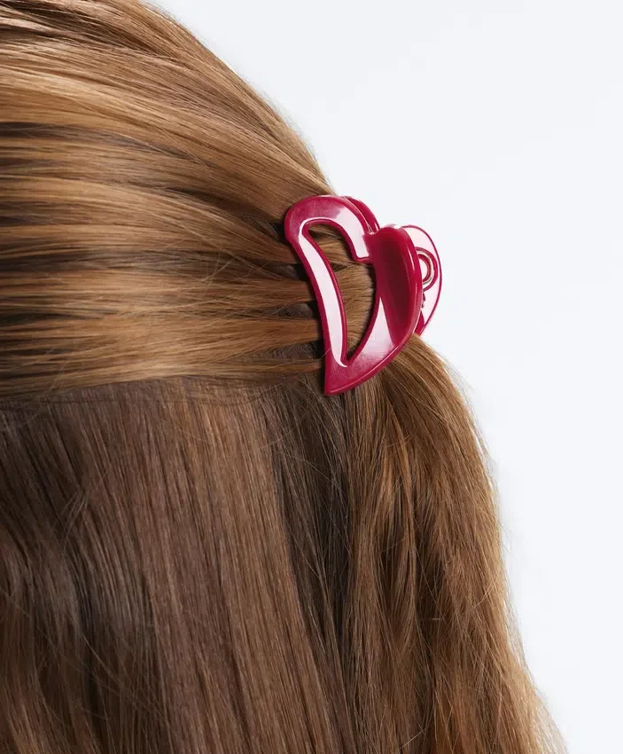 2 ganchos de acessórios de cabelo em forma de coração 2 ganchos de acessórios de cabelo em forma de coração