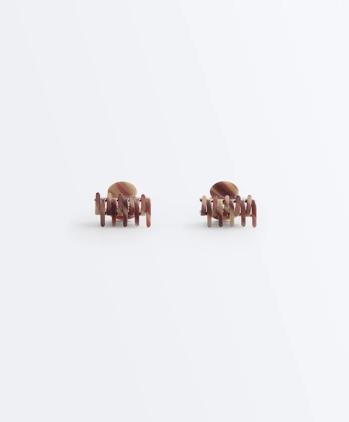 2 ganchos de acessórios de cabelo médios com estampado 2 ganchos de acessórios de cabelo médios com estampado
