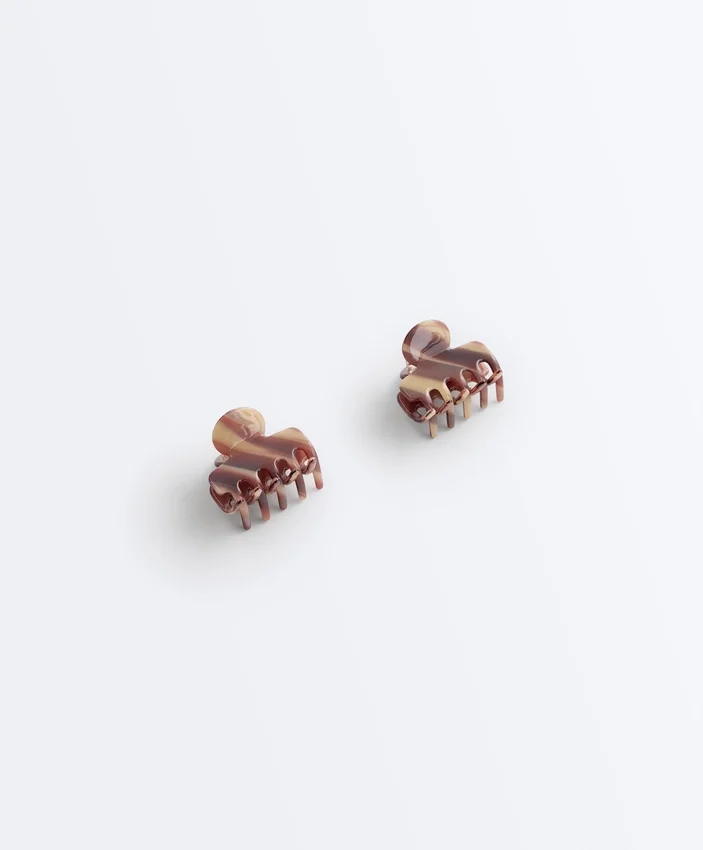 2 ganchos de acessórios de cabelo médios com estampado 2 ganchos de acessórios de cabelo médios com estampado