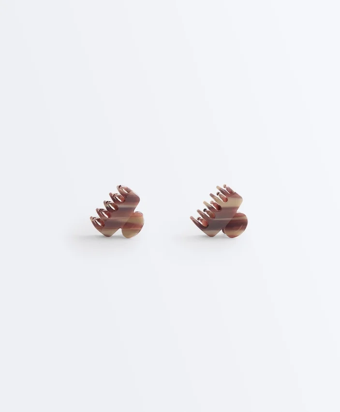 2 ganchos de acessórios de cabelo médios com estampado 2 ganchos de acessórios de cabelo médios com estampado