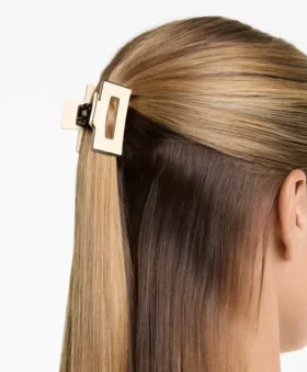 2 ganchos de acessórios de cabelo quadrados com debrum