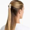 2 ganchos de acessórios de cabelo quadrados com debrum