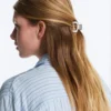 2 mini-ganchos de acessórios de cabelo com debrum