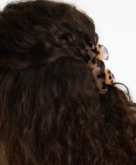 2 mini ganchos de acessórios de cabelo em imitação de tartaruga