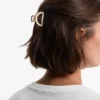 2 mini-ganchos de acessórios de cabelo metálicos 2 mini-ganchos de acessórios de cabelo metálicos