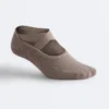 2 pares de meias acolchoadas de mistura de algodão para ioga e pilates com tiras cruzadas 2 pares de meias acolchoadas de mistura de algodão para ioga e pilates com tiras cruzadas