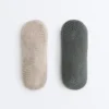 2 pares de meias acolchoadas de mistura de algodão para ioga e pilates com tiras cruzadas