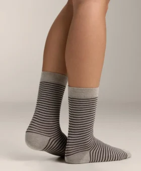 2 pares de meias clássicas 55% modal 10% caxemira