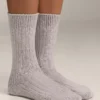 2 pares de meias clássicas com canelado