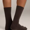 2 pares de meias clássicas com canelado