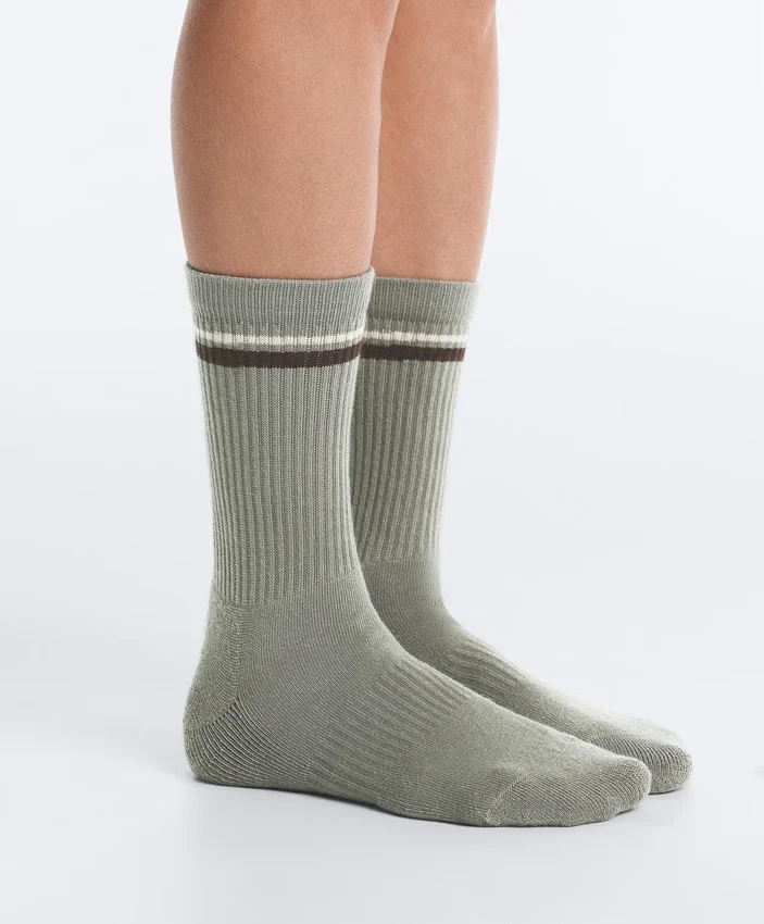2 pares de meias clássicas de mistura de algodão para ioga e pilates 2 pares de meias clássicas de mistura de algodão para ioga e pilates