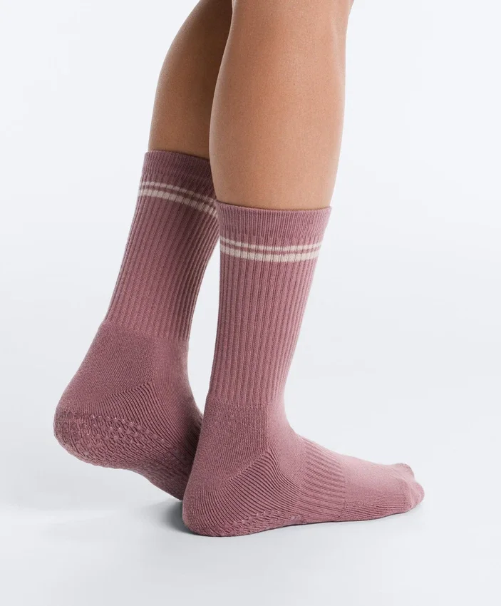 2 pares de meias clássicas de mistura de algodão para ioga e pilates 2 pares de meias clássicas de mistura de algodão para ioga e pilates