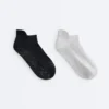 2 pares de meias curtas de mistura de poliamida para ioga e pilates 2 pares de meias curtas de mistura de poliamida para ioga e pilates