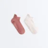 2 pares de meias curtas de mistura de poliamida para ioga e pilates 2 pares de meias curtas de mistura de poliamida para ioga e pilates