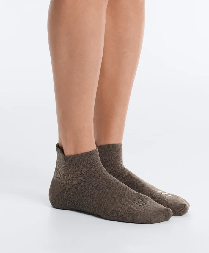 2 pares de meias curtas de mistura de poliamida para ioga e pilates 2 pares de meias curtas de mistura de poliamida para ioga e pilates