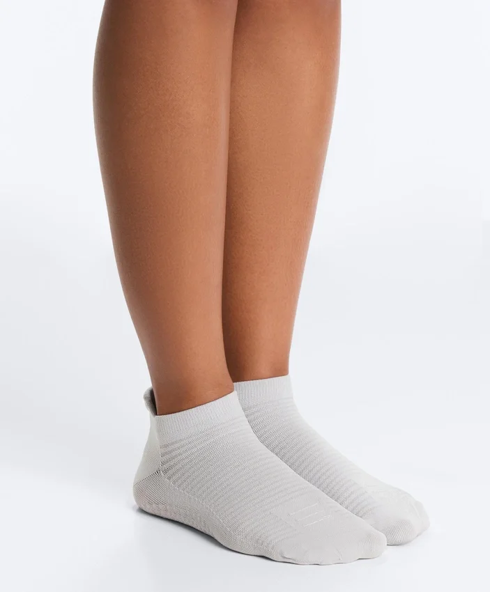 2 pares de meias curtas de mistura de poliamida para ioga e pilates 2 pares de meias curtas de mistura de poliamida para ioga e pilates