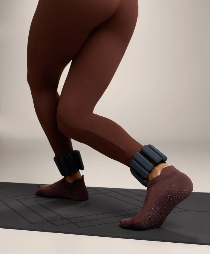 2 pares de meias curtas de mistura de poliamida para ioga e pilates 2 pares de meias curtas de mistura de poliamida para ioga e pilates