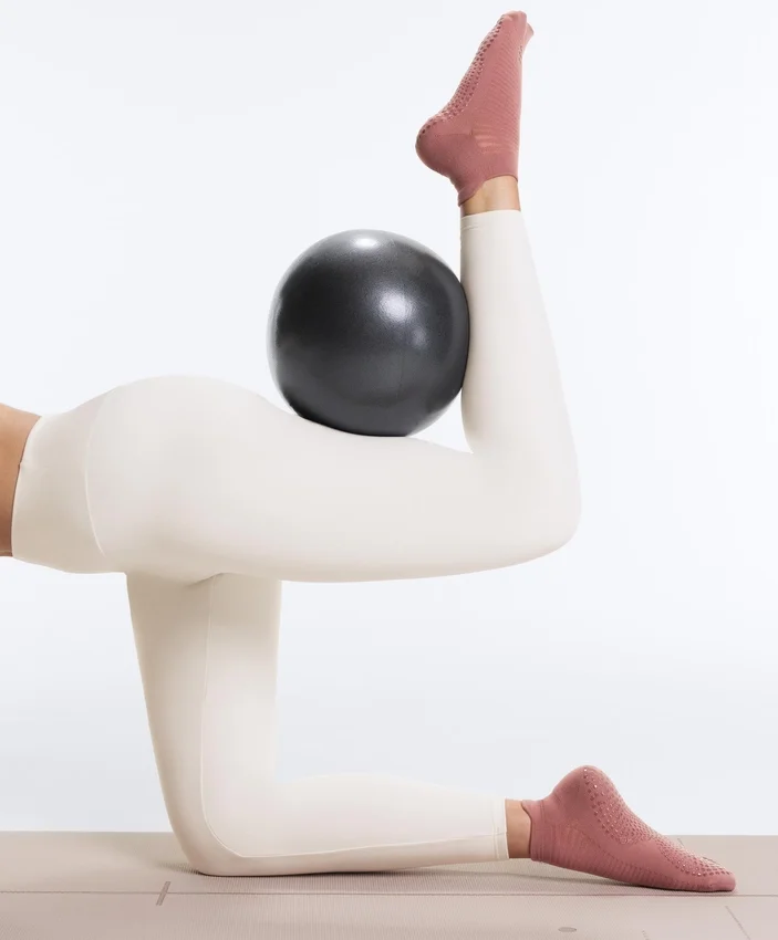 2 pares de meias curtas de mistura de poliamida para ioga e pilates 2 pares de meias curtas de mistura de poliamida para ioga e pilates