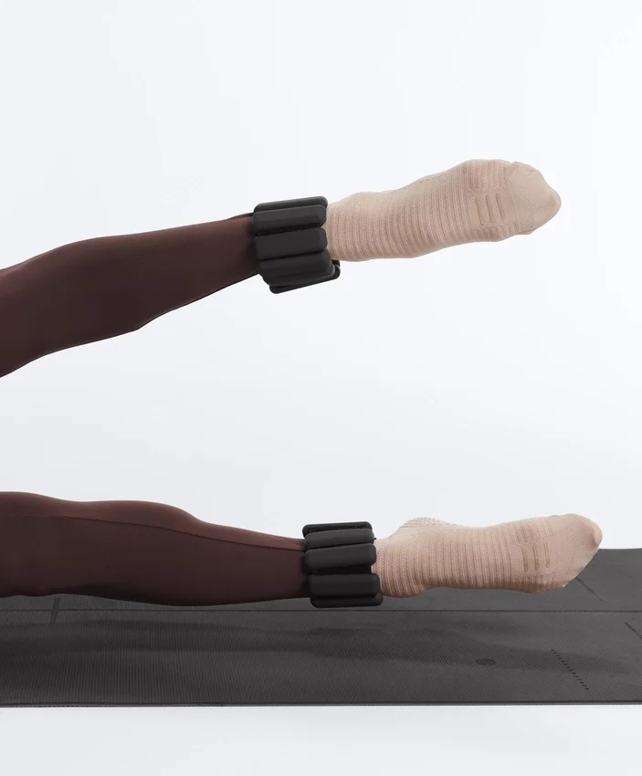 2 pares de meias curtas de mistura de poliamida para ioga e pilates 2 pares de meias curtas de mistura de poliamida para ioga e pilates