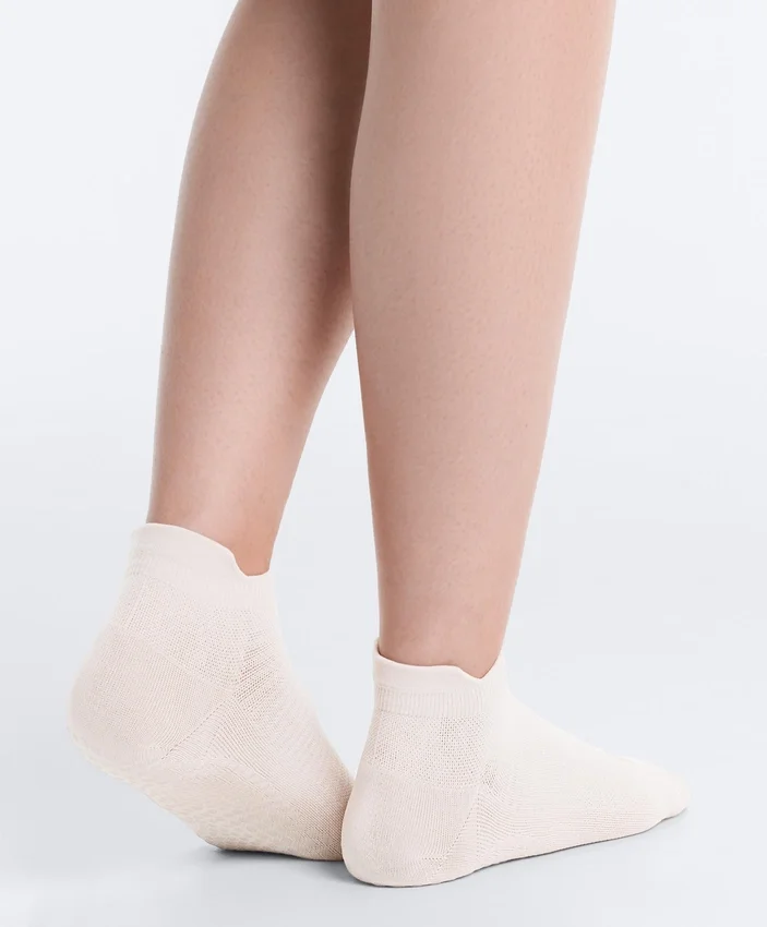 2 pares de meias curtas de mistura de poliamida para ioga e pilates 2 pares de meias curtas de mistura de poliamida para ioga e pilates