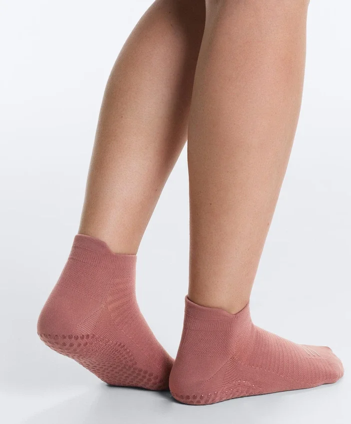 2 pares de meias curtas de mistura de poliamida para ioga e pilates 2 pares de meias curtas de mistura de poliamida para ioga e pilates