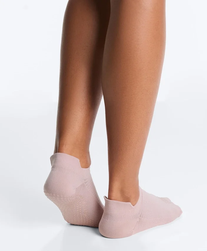 2 pares de meias curtas de mistura de poliamida para ioga e pilates 2 pares de meias curtas de mistura de poliamida para ioga e pilates