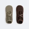 2 pares de meias de algodão com tiras cruzadas para ioga e pilates 2 pares de meias de algodão com tiras cruzadas para ioga e pilates