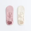 2 pares de meias de mistura de algodão para ioga e pilates com tiras cruzadas 2 pares de meias de mistura de algodão para ioga e pilates com tiras cruzadas