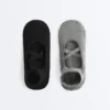 2 pares de meias de mistura de algodão para ioga e pilates com tiras cruzadas 2 pares de meias de mistura de algodão para ioga e pilates com tiras cruzadas