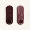 2 pares de meias de mistura de algodão para ioga e pilates com tiras cruzadas 2 pares de meias de mistura de algodão para ioga e pilates com tiras cruzadas