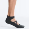 2 pares de meias de mistura de algodão para ioga e pilates com tiras cruzadas 2 pares de meias de mistura de algodão para ioga e pilates com tiras cruzadas