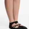 2 pares de meias de mistura de algodão para ioga e pilates com tiras cruzadas 2 pares de meias de mistura de algodão para ioga e pilates com tiras cruzadas
