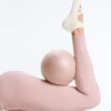 2 pares de meias de mistura de algodão para ioga e pilates com tiras cruzadas 2 pares de meias de mistura de algodão para ioga e pilates com tiras cruzadas