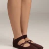 2 pares de meias de mistura de algodão para ioga e pilates com tiras cruzadas 2 pares de meias de mistura de algodão para ioga e pilates com tiras cruzadas