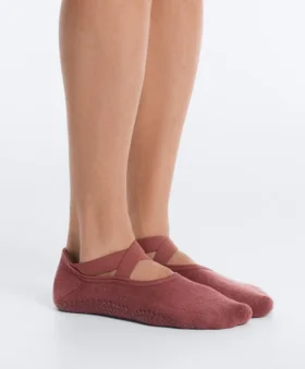 2 pares de meias invisíveis acolchoadas em mistura de algodão para ioga e pilates com faixas cruzadas 2 pares de meias invisíveis acolchoadas em mistura de algodão para ioga e pilates com faixas cruzadas