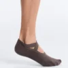 2 pares de meias invisíveis acolchoadas em mistura de algodão para ioga e pilates com faixas cruzadas 2 pares de meias invisíveis acolchoadas em mistura de algodão para ioga e pilates com faixas cruzadas