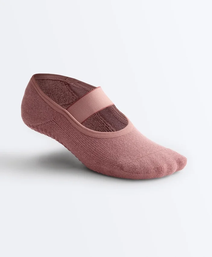 2 pares de meias invisíveis acolchoadas em mistura de algodão para ioga e pilates com tira larga 2 pares de meias invisíveis acolchoadas em mistura de algodão para ioga e pilates com tira larga