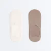 2 pares de meias invisíveis de microfibra de cano alto 2 pares de meias invisíveis de microfibra de cano alto