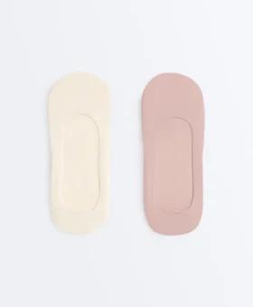 2 pares de meias invisíveis de microfibra de corte médio 2 pares de meias invisíveis de microfibra de corte médio