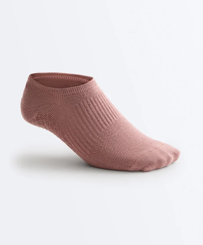 2 pares de meias invisíveis de mistura de algodão para ioga e pilates 2 pares de meias invisíveis de mistura de algodão para ioga e pilates