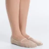 2 pares de meias invisíveis de mistura de algodão para ioga e pilates com tira cruzada