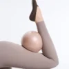 2 pares de meias invisíveis de mistura de algodão para ioga e pilates com tira cruzada