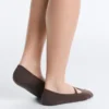 2 pares de meias invisíveis de mistura de algodão para ioga e pilates com tira cruzada