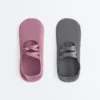 2 pares de meias invisíveis de mistura de poliamida para ioga e pilates com tiras duplas
