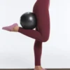 2 pares de meias invisíveis de mistura de poliamida para ioga e pilates com tiras duplas